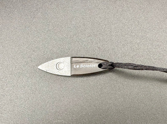 Le Sciotot pendant Stainless steel and bog Oak