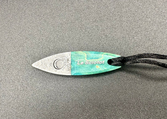 Le Sciotot pendant stainless steel and stabilized Maple