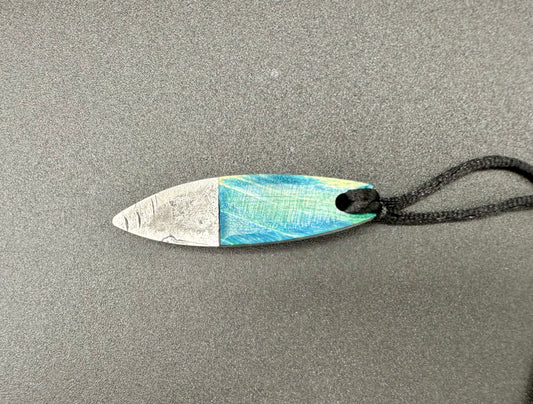 Le Sciotot pendentif Inox et Erable stabilisé