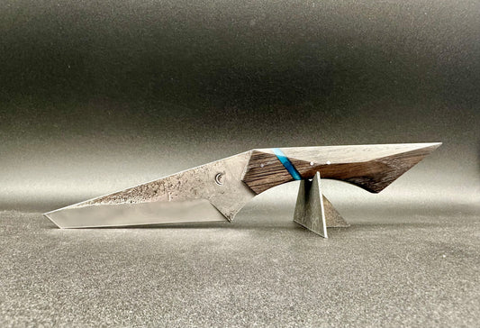 Cyber Edge stainless steel and Bog Oak/Epoxy