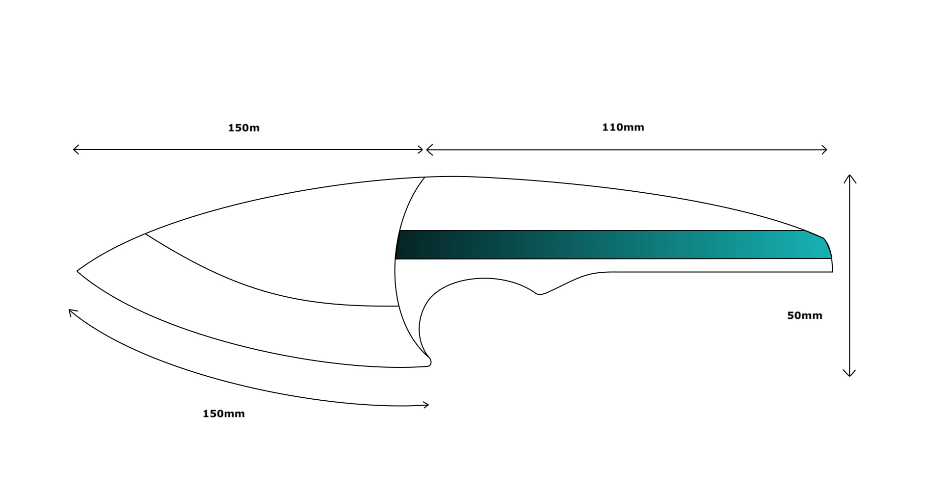Le Sciotot "Longboard" SanMaï inox et Frêne stabilisé