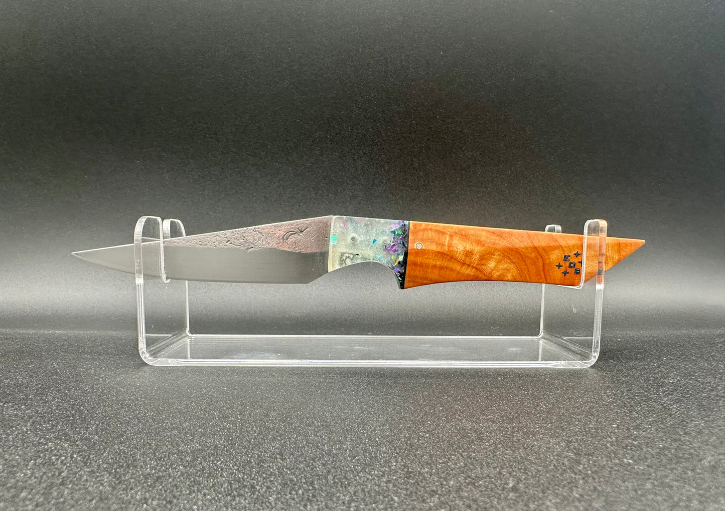 Edge Of Space Stainless Steel and cypress burl