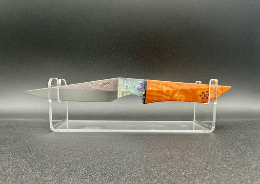 Edge Of Space Stainless Steel and cypress burl
