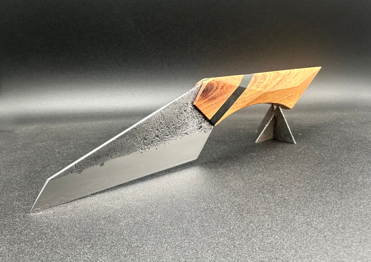 Cyber Edge stainless steel and Acacia