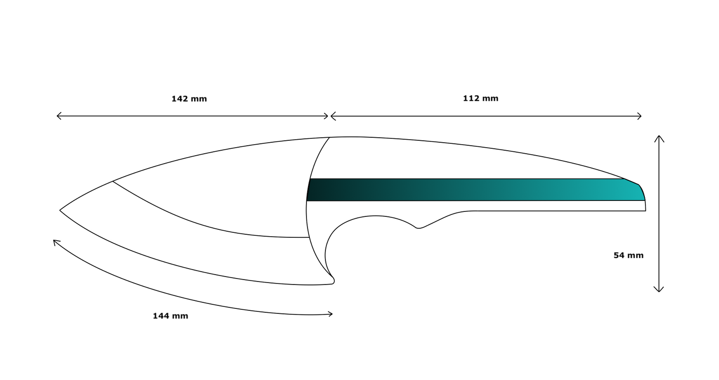 Le Sciotot "Longboard" Inox et loupe d'Érable stabilisée